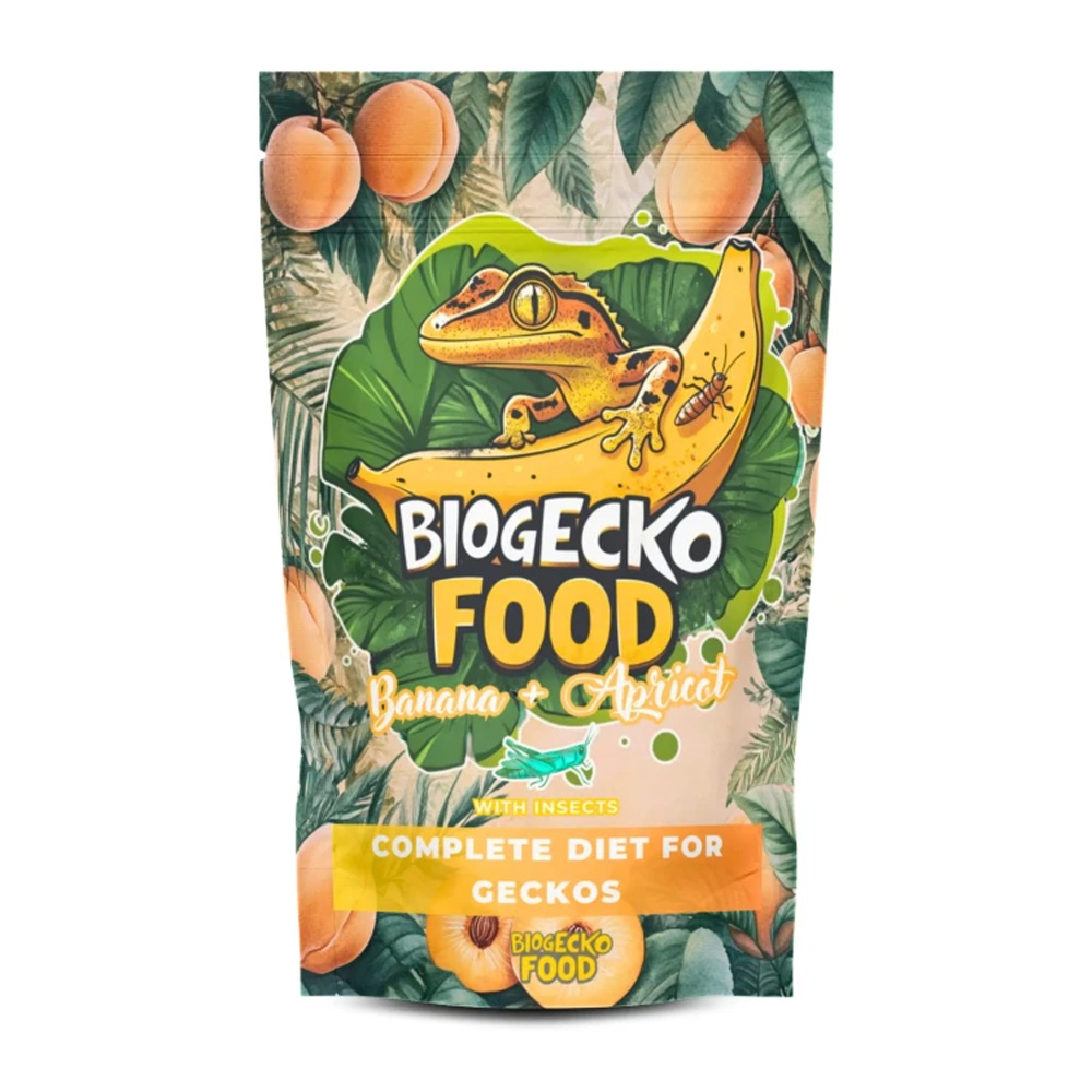 BioGecko Food Banana & Apricot Karma dla Gekonów Orzęsionych 100g